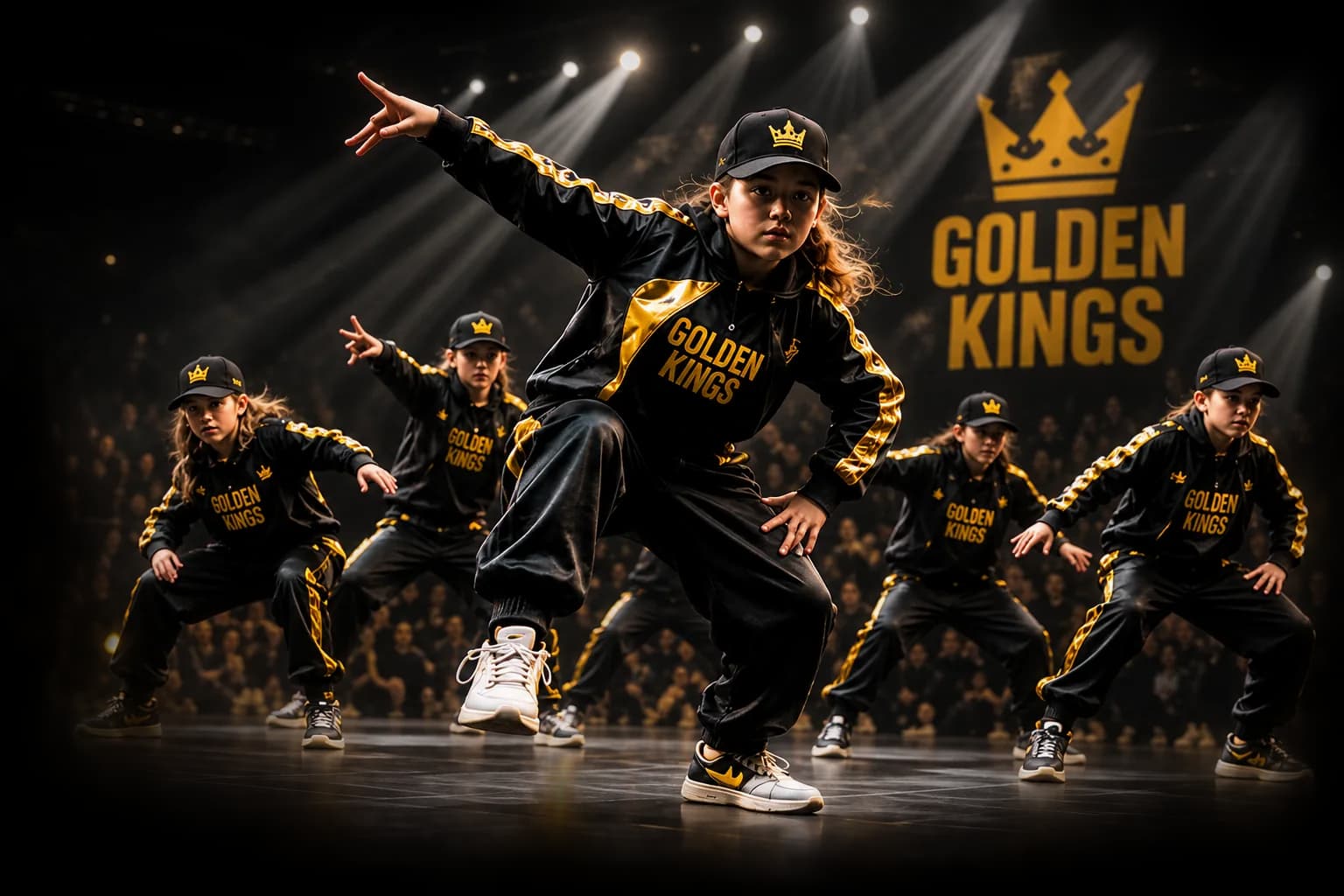 Команда Golden Kings на сцене